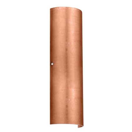 Besa Lighting Torre 22 Wall Sconce, Copper Foil, Polished Nickel Cap Finish, 2x11W LED 8194CF-LED-PN